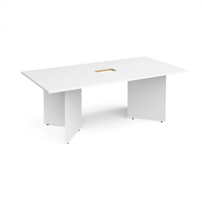 DAMS Arrow head leg rectangular boardroom table 2000mm x 1000mm-34248