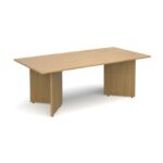 DAMS Arrow head leg rectangular boardroom table 2000mm x 1000mm-0