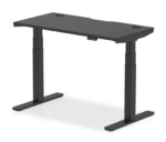 BIG DEALS Dynamic Air Black Series Slimline Height Adjustable Desk - Black - Multiple Sizes-32661