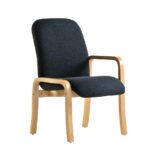 DAMS Yealm modular beech wooden frame chair with left hand arm 540mm wide - made to order-0