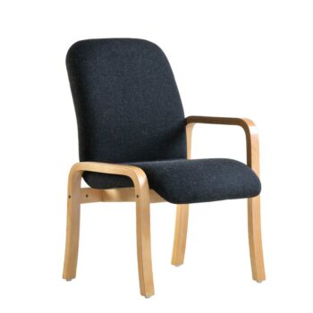 DAMS Yealm modular beech wooden frame chair with left hand arm 540mm wide - made to order-0