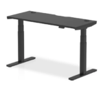 BIG DEALS Dynamic Air Black Series Slimline Height Adjustable Desk - Black - Multiple Sizes-32664