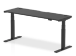 BIG DEALS Dynamic Air Black Series Slimline Height Adjustable Desk - Black - Multiple Sizes-0