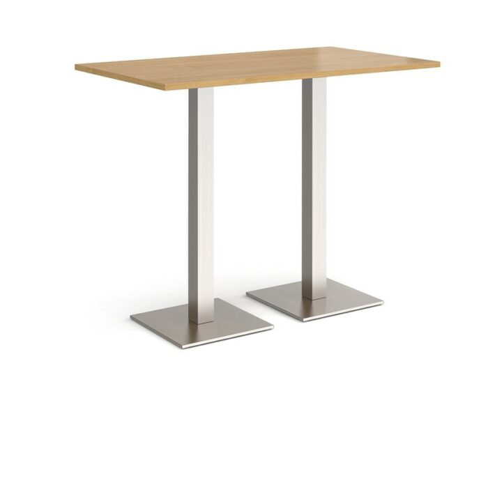 DAMS Brescia rectangular poseur table with flat square base 1400mm x 800mm-35586