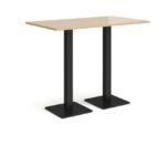 DAMS Brescia rectangular poseur table with flat square base 1400mm x 800mm-35578