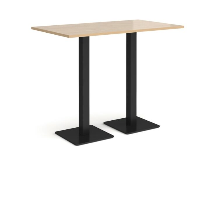 DAMS Brescia rectangular poseur table with flat square base 1400mm x 800mm-35578