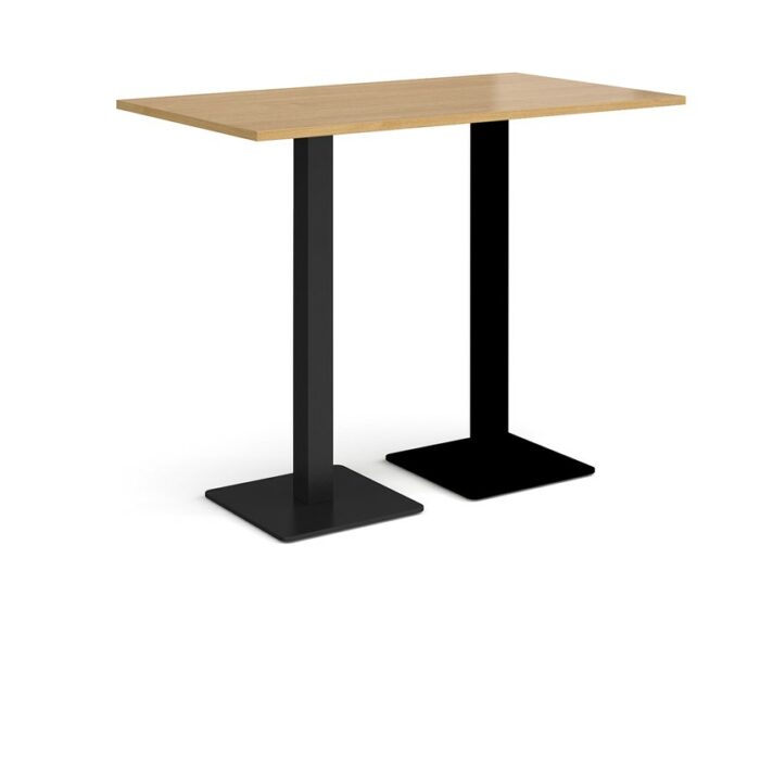 DAMS Brescia rectangular poseur table with flat square base 1400mm x 800mm-35577