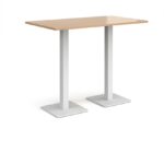 DAMS Brescia rectangular poseur table with flat square base 1400mm x 800mm-35588