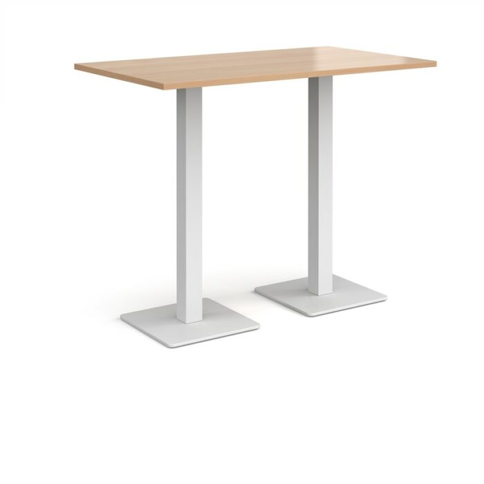 DAMS Brescia rectangular poseur table with flat square base 1400mm x 800mm-35588