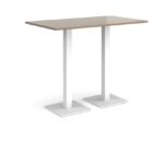 DAMS Brescia rectangular poseur table with flat square base 1400mm x 800mm-35590