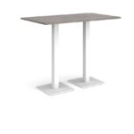 DAMS Brescia rectangular poseur table with flat square base 1400mm x 800mm-35593