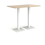 DAMS Brescia rectangular poseur table with flat square base 1400mm x 800mm-35591