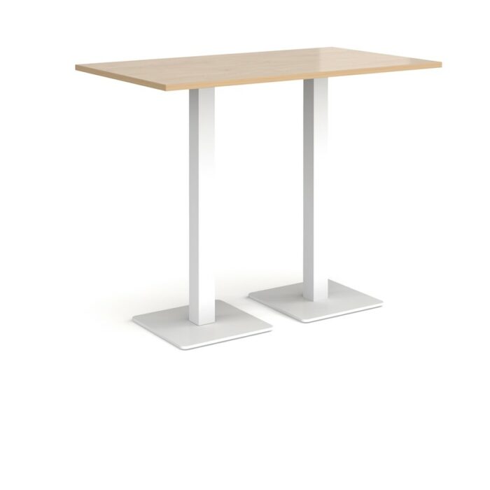 DAMS Brescia rectangular poseur table with flat square base 1400mm x 800mm-35591