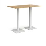 DAMS Brescia rectangular poseur table with flat square base 1400mm x 800mm-35592