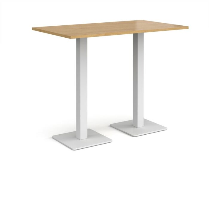DAMS Brescia rectangular poseur table with flat square base 1400mm x 800mm-35592