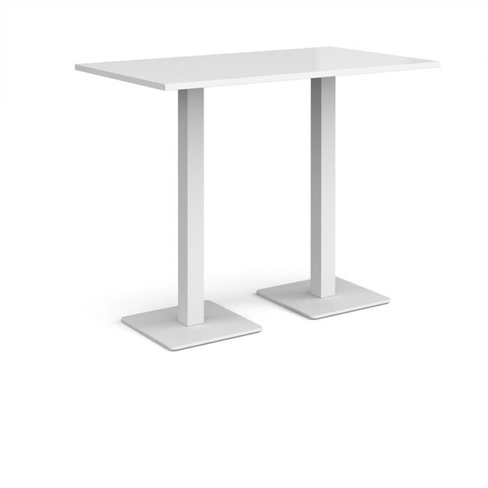 DAMS Brescia rectangular poseur table with flat square base 1400mm x 800mm-35589