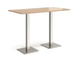 DAMS Brescia rectangular poseur table with flat square base 1600mm x 800mm-35626