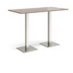 DAMS Brescia rectangular poseur table with flat square base 1600mm x 800mm-35624