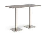 DAMS Brescia rectangular poseur table with flat square base 1600mm x 800mm-35622