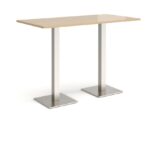 DAMS Brescia rectangular poseur table with flat square base 1600mm x 800mm-35627