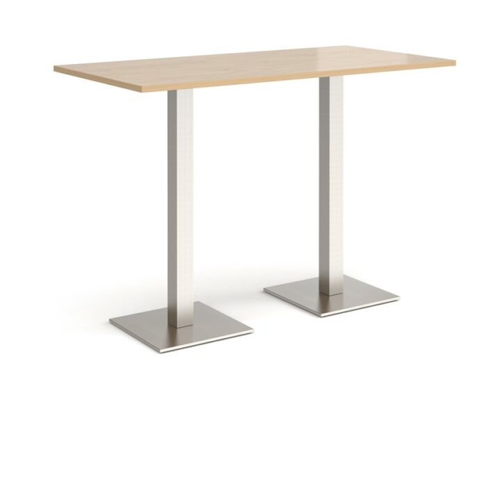 DAMS Brescia rectangular poseur table with flat square base 1600mm x 800mm-35627