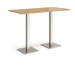 DAMS Brescia rectangular poseur table with flat square base 1600mm x 800mm-35623