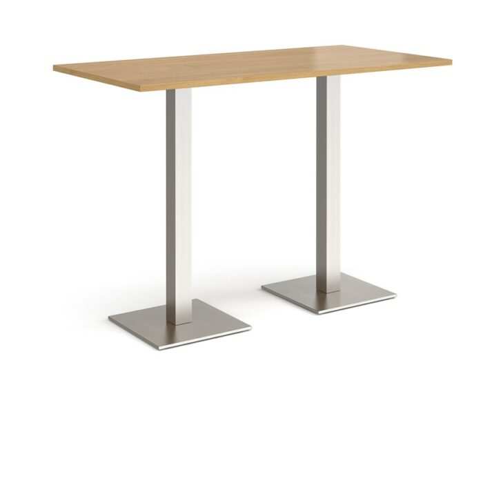DAMS Brescia rectangular poseur table with flat square base 1600mm x 800mm-35623