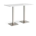 DAMS Brescia rectangular poseur table with flat square base 1600mm x 800mm-35625