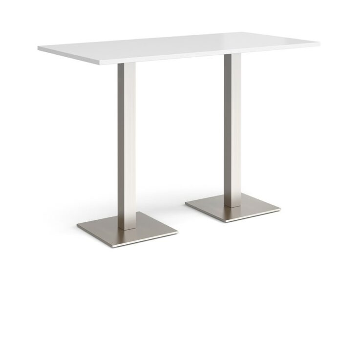 DAMS Brescia rectangular poseur table with flat square base 1600mm x 800mm-35625