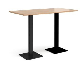 DAMS Brescia rectangular poseur table with flat square base 1600mm x 800mm-0