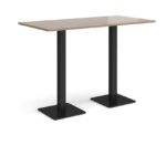 DAMS Brescia rectangular poseur table with flat square base 1600mm x 800mm-35620