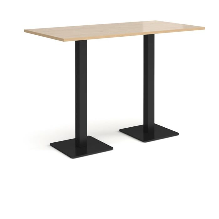 DAMS Brescia rectangular poseur table with flat square base 1600mm x 800mm-35618
