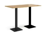 DAMS Brescia rectangular poseur table with flat square base 1600mm x 800mm-35621