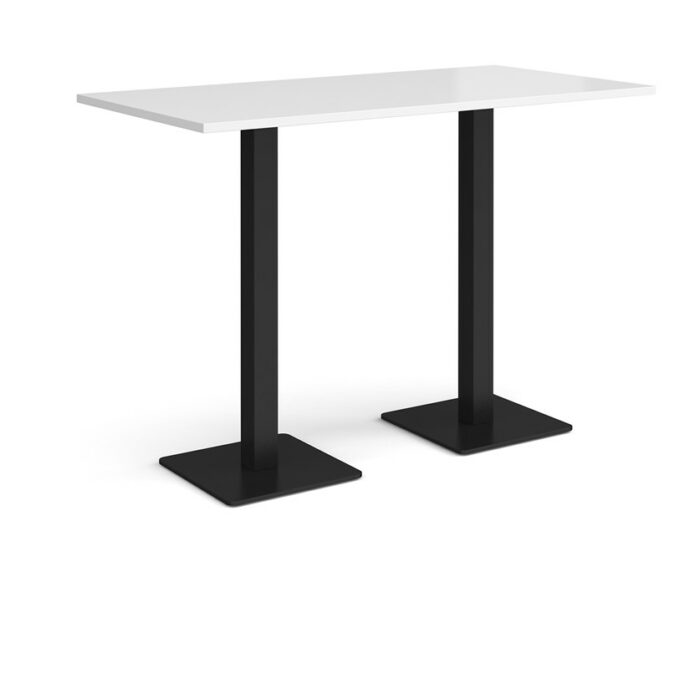 DAMS Brescia rectangular poseur table with flat square base 1600mm x 800mm-35616