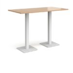 DAMS Brescia rectangular poseur table with flat square base 1600mm x 800mm-35633