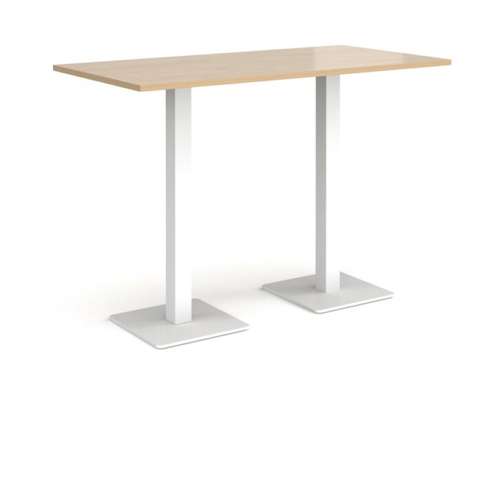 DAMS Brescia rectangular poseur table with flat square base 1600mm x 800mm-35631