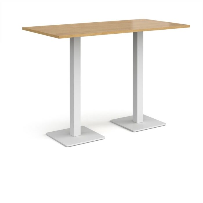 DAMS Brescia rectangular poseur table with flat square base 1600mm x 800mm-35630
