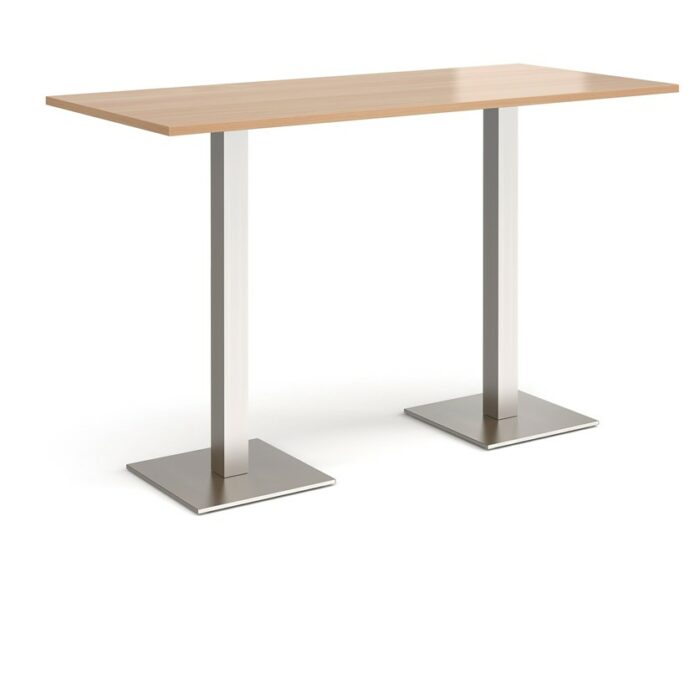 DAMS Brescia rectangular poseur table with flat square base 1800mm x 800mm-35664