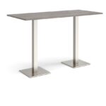 DAMS Brescia rectangular poseur table with flat square base 1800mm x 800mm-35663