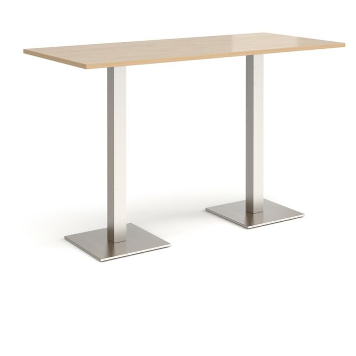 DAMS Brescia rectangular poseur table with flat square base 1800mm x 800mm-35661