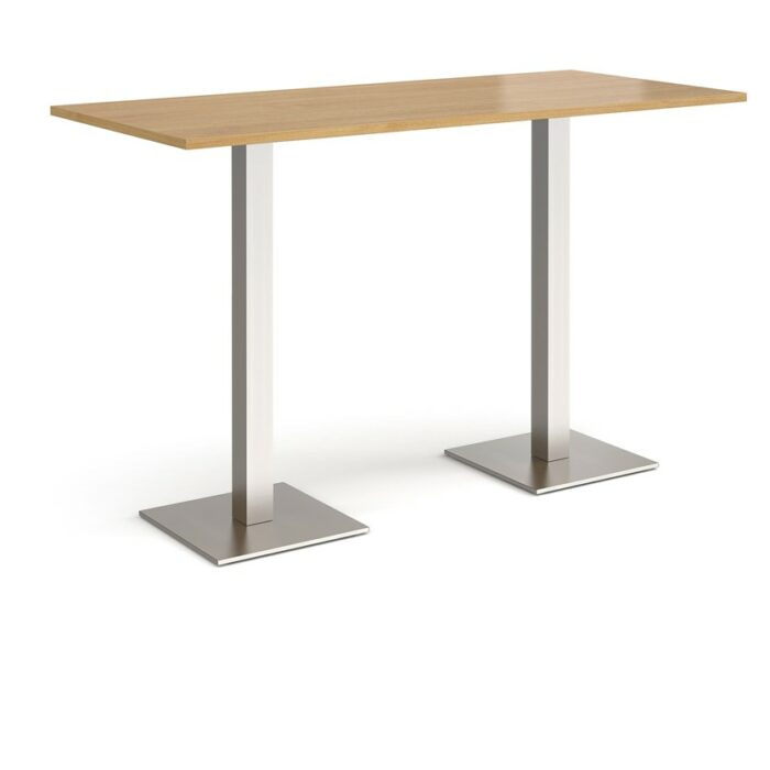 DAMS Brescia rectangular poseur table with flat square base 1800mm x 800mm-35660