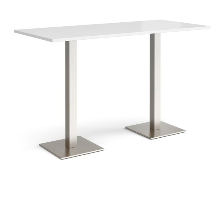 DAMS Brescia rectangular poseur table with flat square base 1800mm x 800mm-35659