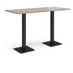 DAMS Brescia rectangular poseur table with flat square base 1800mm x 800mm-35657