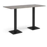 DAMS Brescia rectangular poseur table with flat square base 1800mm x 800mm-35655