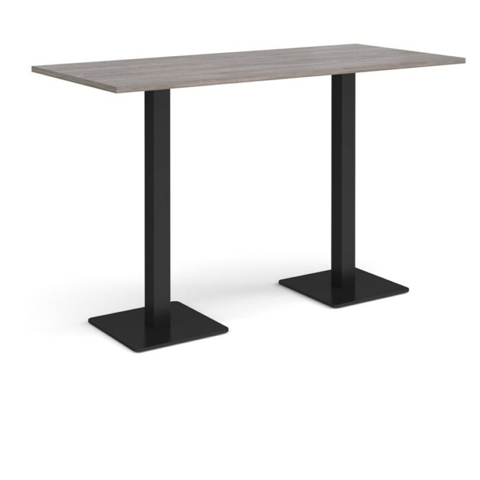 DAMS Brescia rectangular poseur table with flat square base 1800mm x 800mm-35655