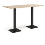 DAMS Brescia rectangular poseur table with flat square base 1800mm x 800mm-35656