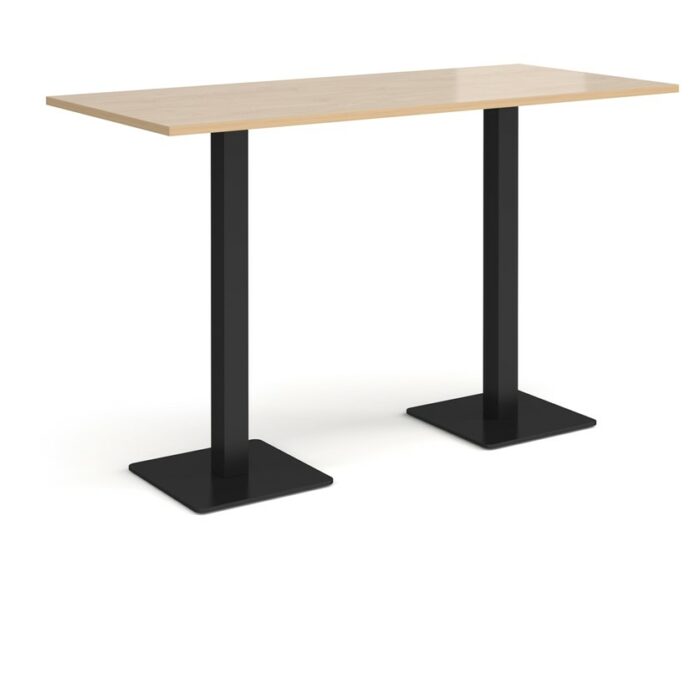 DAMS Brescia rectangular poseur table with flat square base 1800mm x 800mm-35656