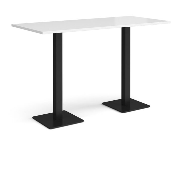 DAMS Brescia rectangular poseur table with flat square base 1800mm x 800mm-35654
