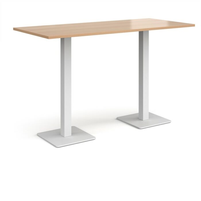 DAMS Brescia rectangular poseur table with flat square base 1800mm x 800mm-35670