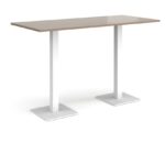 DAMS Brescia rectangular poseur table with flat square base 1800mm x 800mm-35669